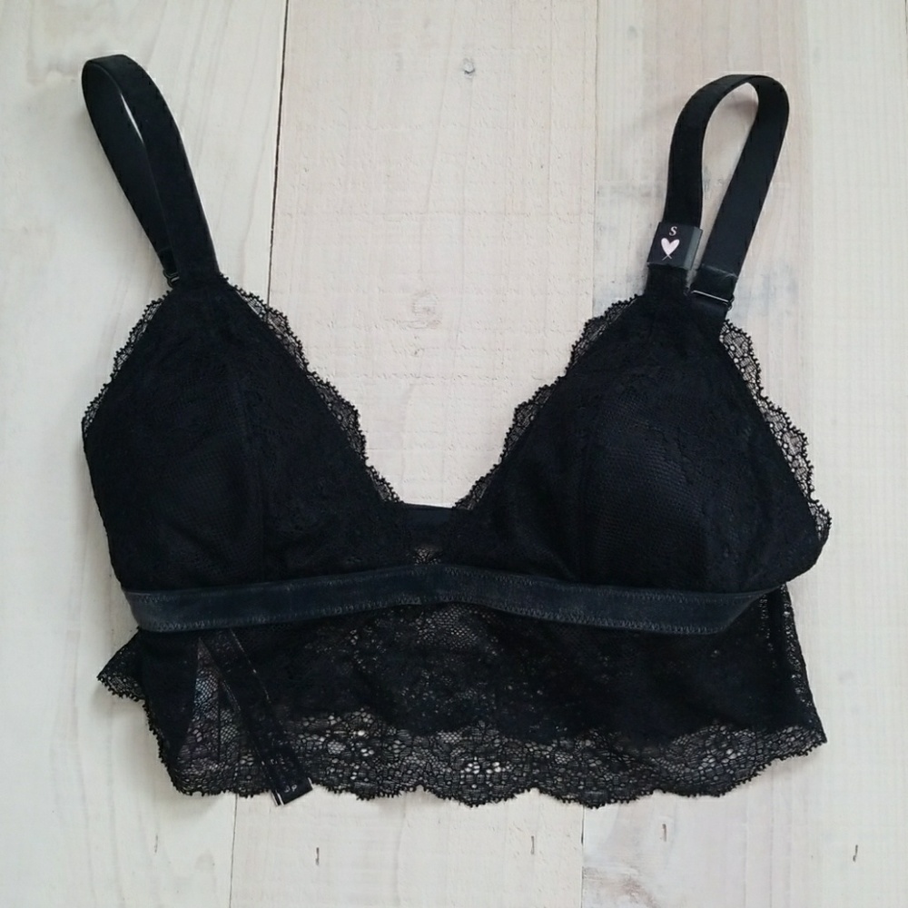 Victoria's Secret Black Lace Bralette